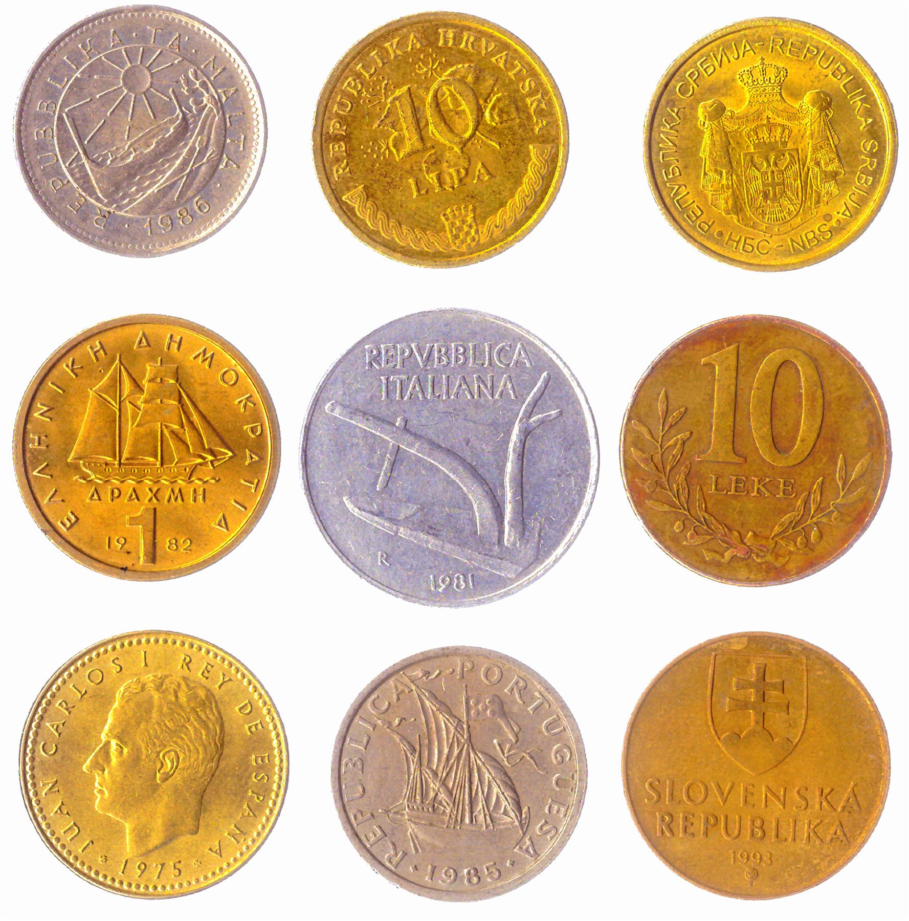 European Regions, Areas, Nations | Coins From European Geographic Regions | Areas | Nations