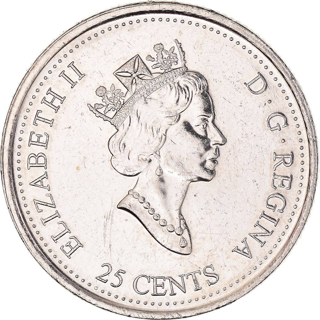 Canada | 25 Cents Coin | Etched in Stone | Km:343 | 1999