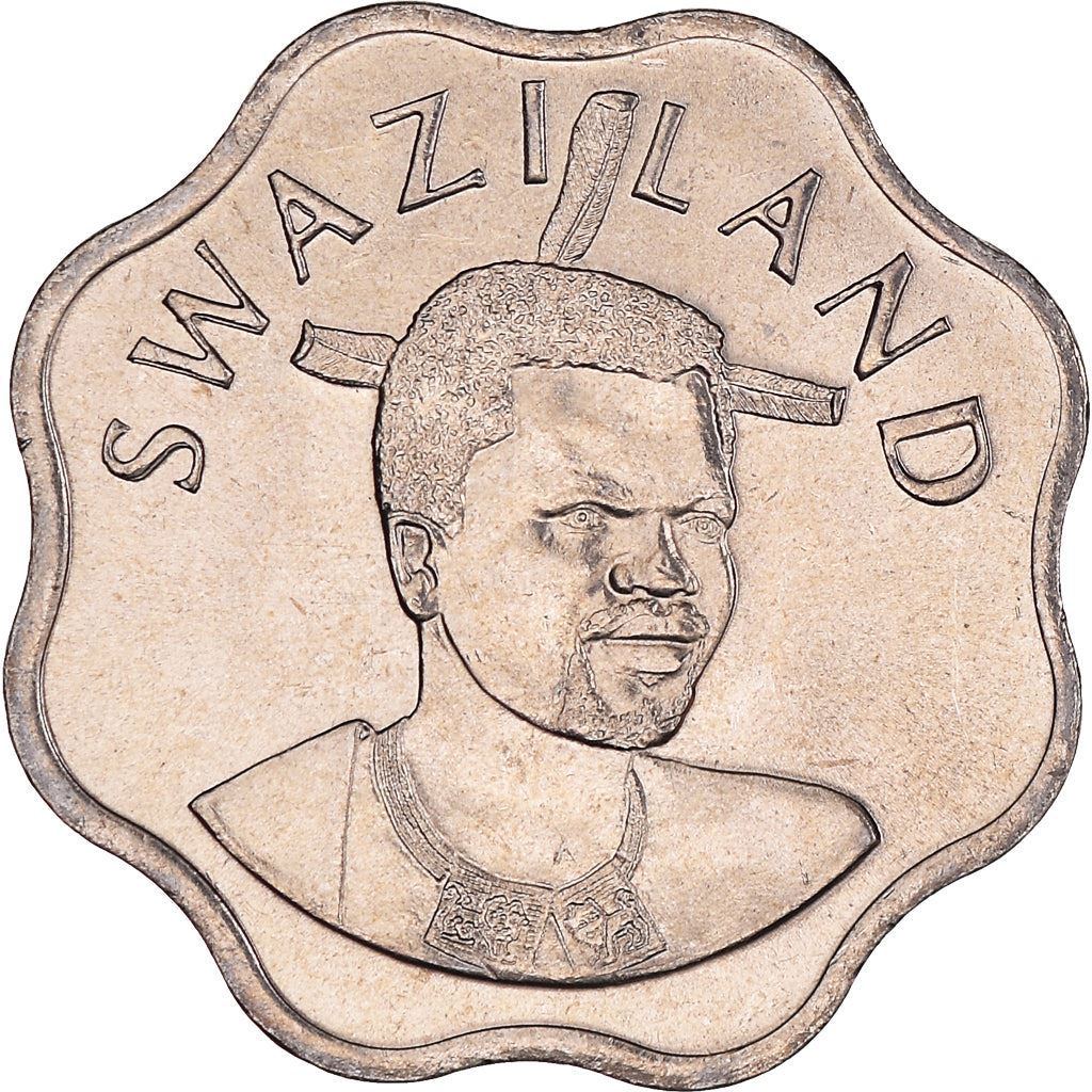Eswatini 10 Cents Coin | King Mswati III | Sugar Cane | KM49 | 1995 - 2009