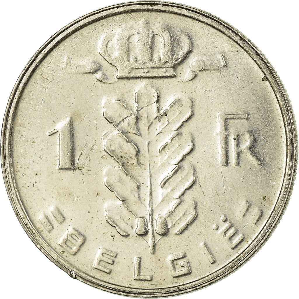 Belgian Coin 1 Franc - Baudouin I België | Cornucopia | Oak | Star | KM143 | 1950 - 1988