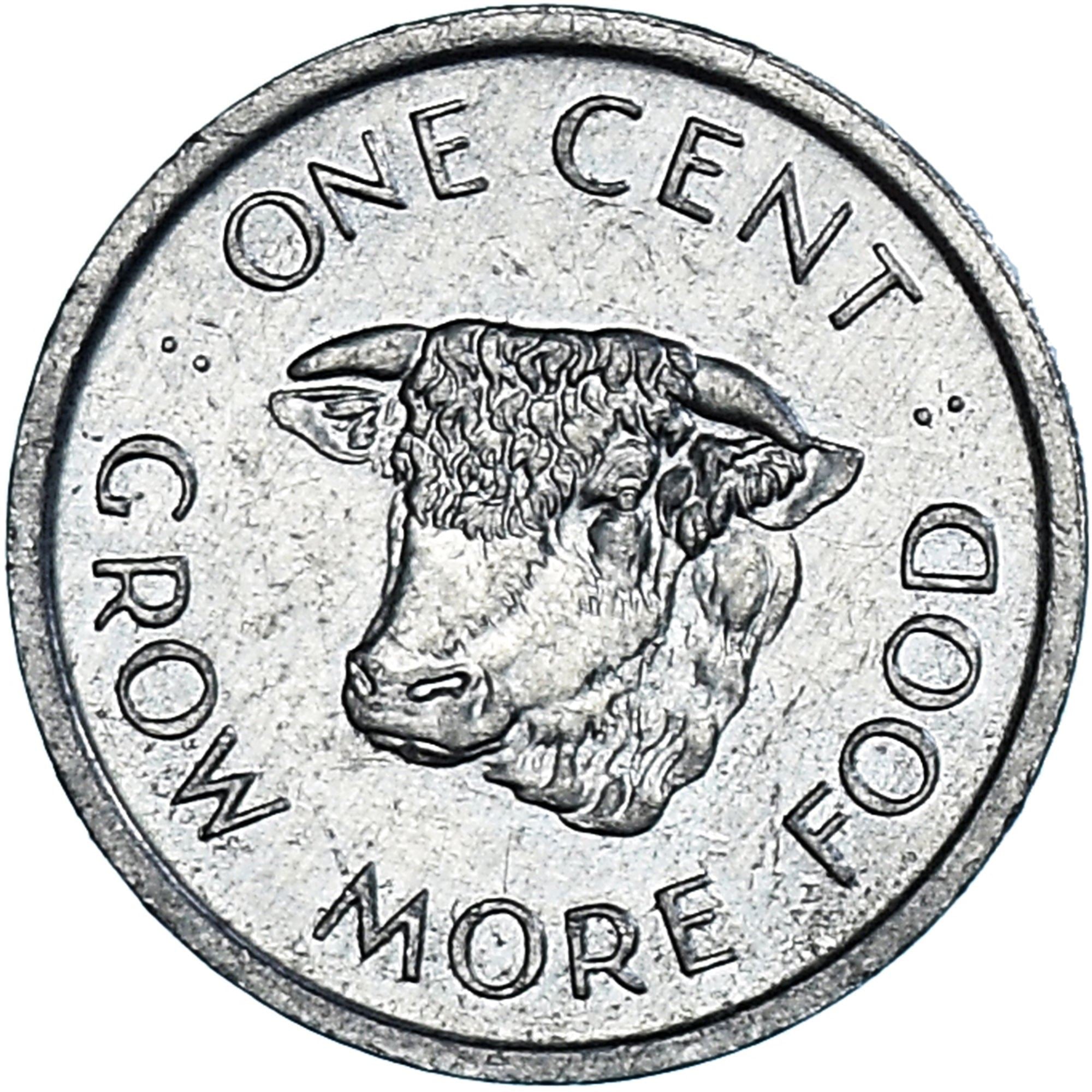 Seychelles | 1 Cent Coin | Cow | Km:17 | 1972