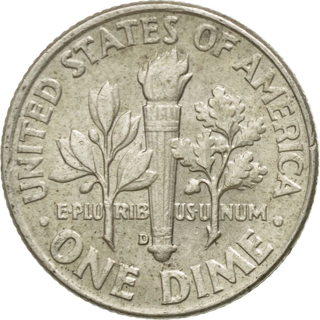 USA | 1 Dime Mønt | Franklin D. Roosevelt | KM:195 | 1946 - 1964