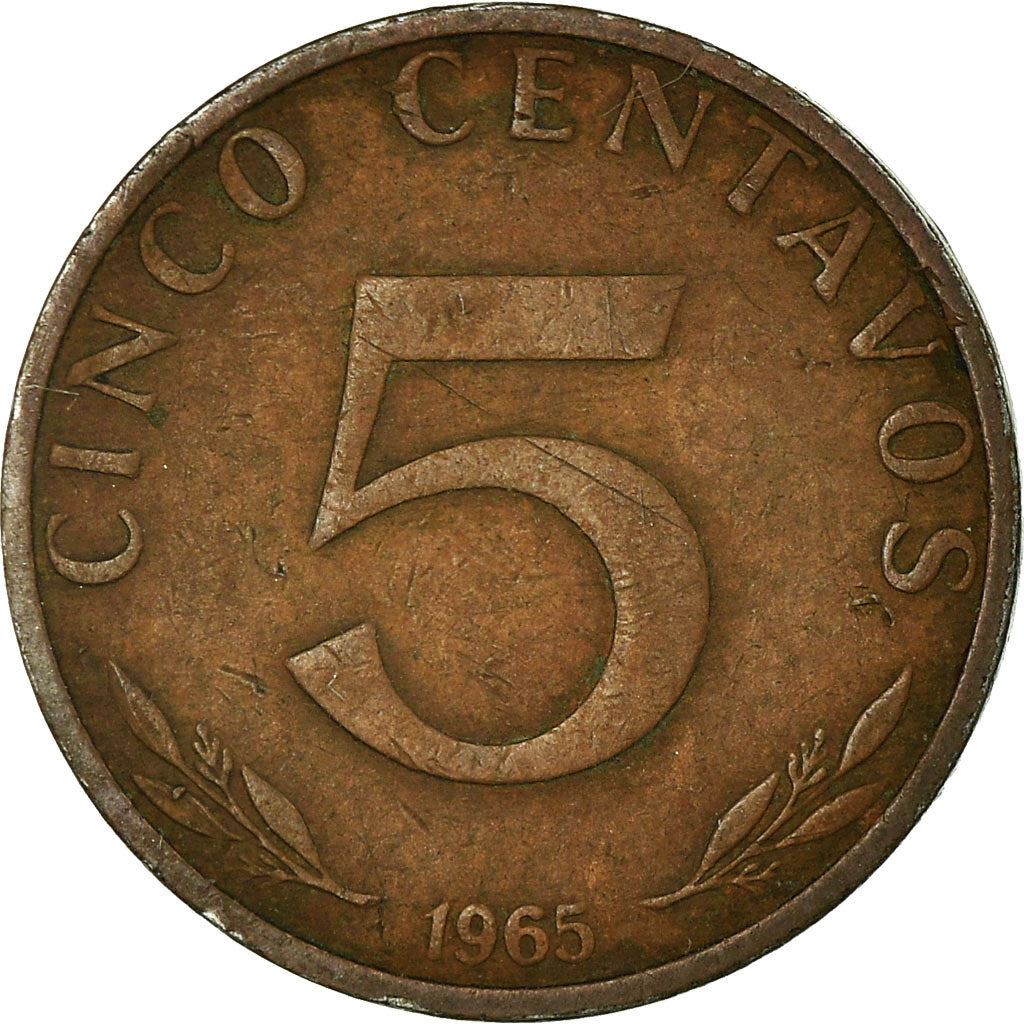Bolivia | 5 centavos | verkoperd staal | Wapen | KM:187 | 1965-1970