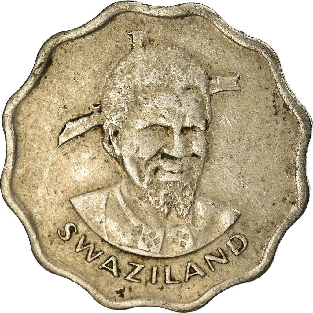 Eswatini 5 Cents Coin | King Sobhuza II | Arum Lily | KM9 | 1974 - 1979