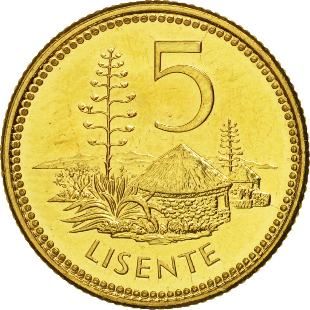 Lesotho | 5 Lisente Coin | Pine tree | Km:62 | 1998 - 2006