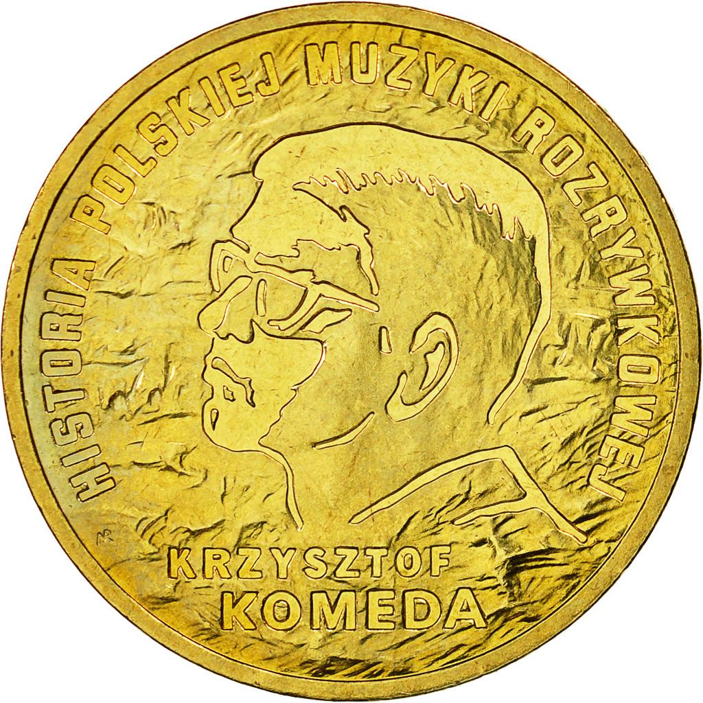 Poland | 2 Zlotys Coin | Krzysztof Komeda | Y:727 | 2010