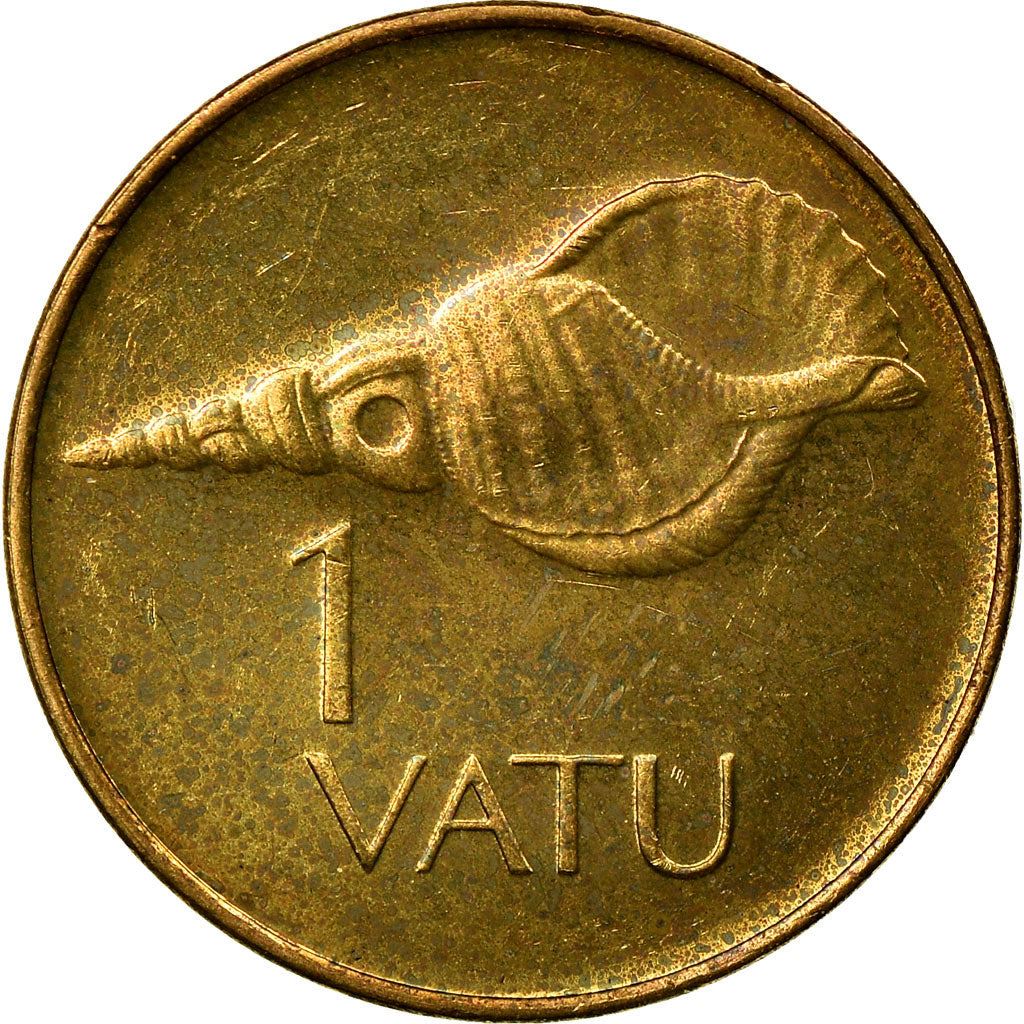 Vanuatu | 1 Vatu Coin | Melanesian Warrior | Triton Conch Shell | Km:3 | 1983 - 2002