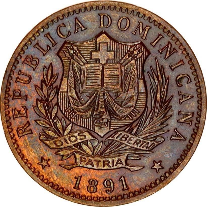 Dominican Republic 10 Centesimos | KM9 | 1891