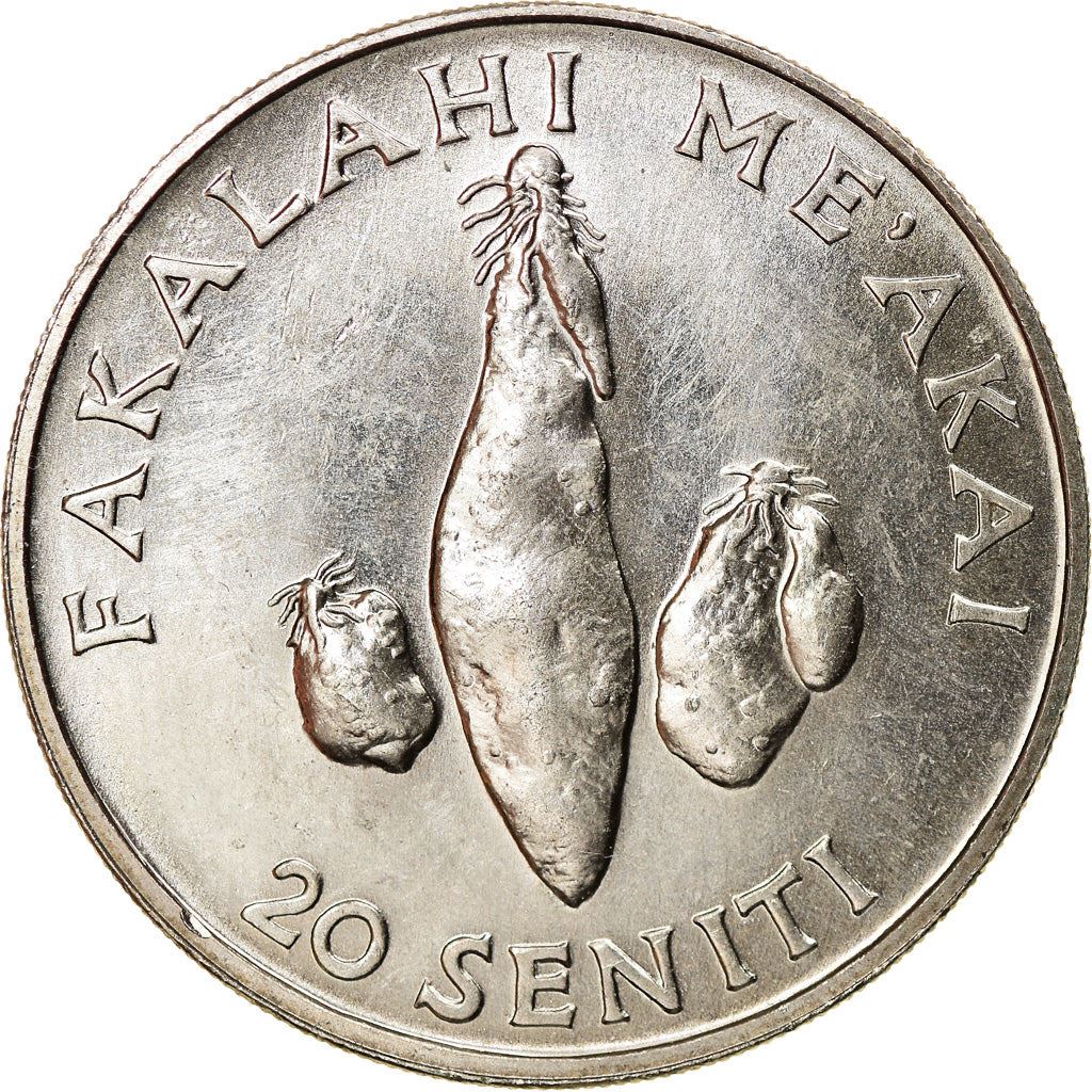 Tonga | 20 Seniti Münze | König Tupou IV | Yam | FAO | Km:70 | 1981 - 1996