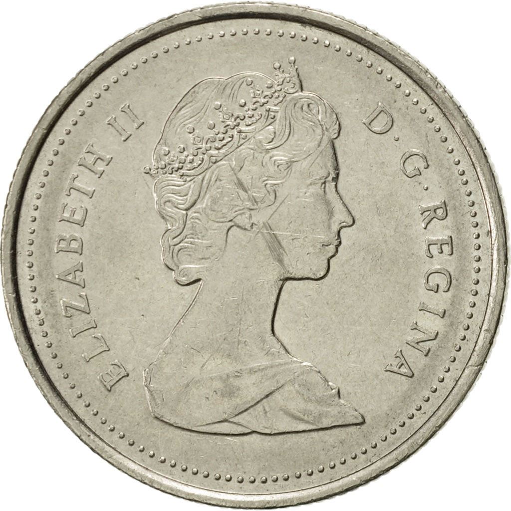 Canada | 25 Cents Coin | Nickel | 2nd portrait | KM:74 | 1979-1989