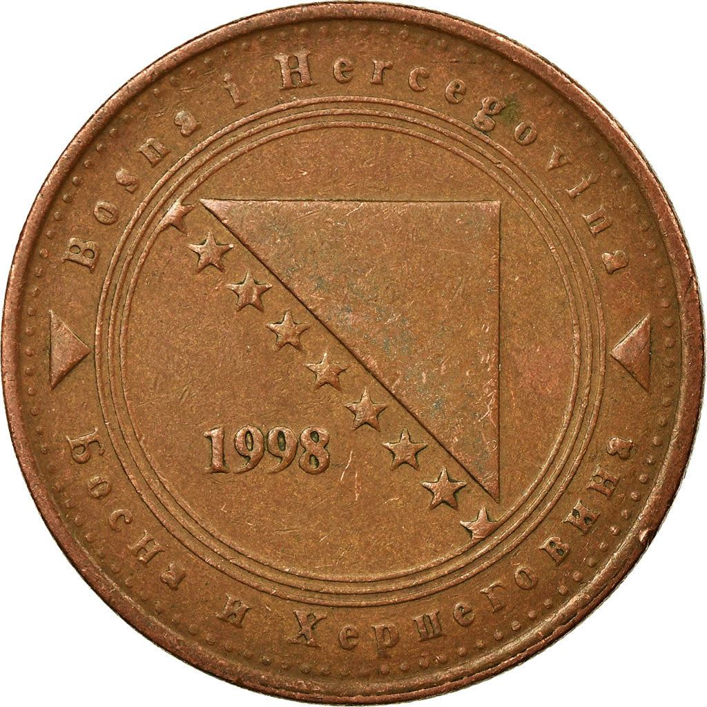 Bosnia and Herzegovina | 50 Feninga Coin | Map of Bosnia | Km:117 | 1998 - 2025