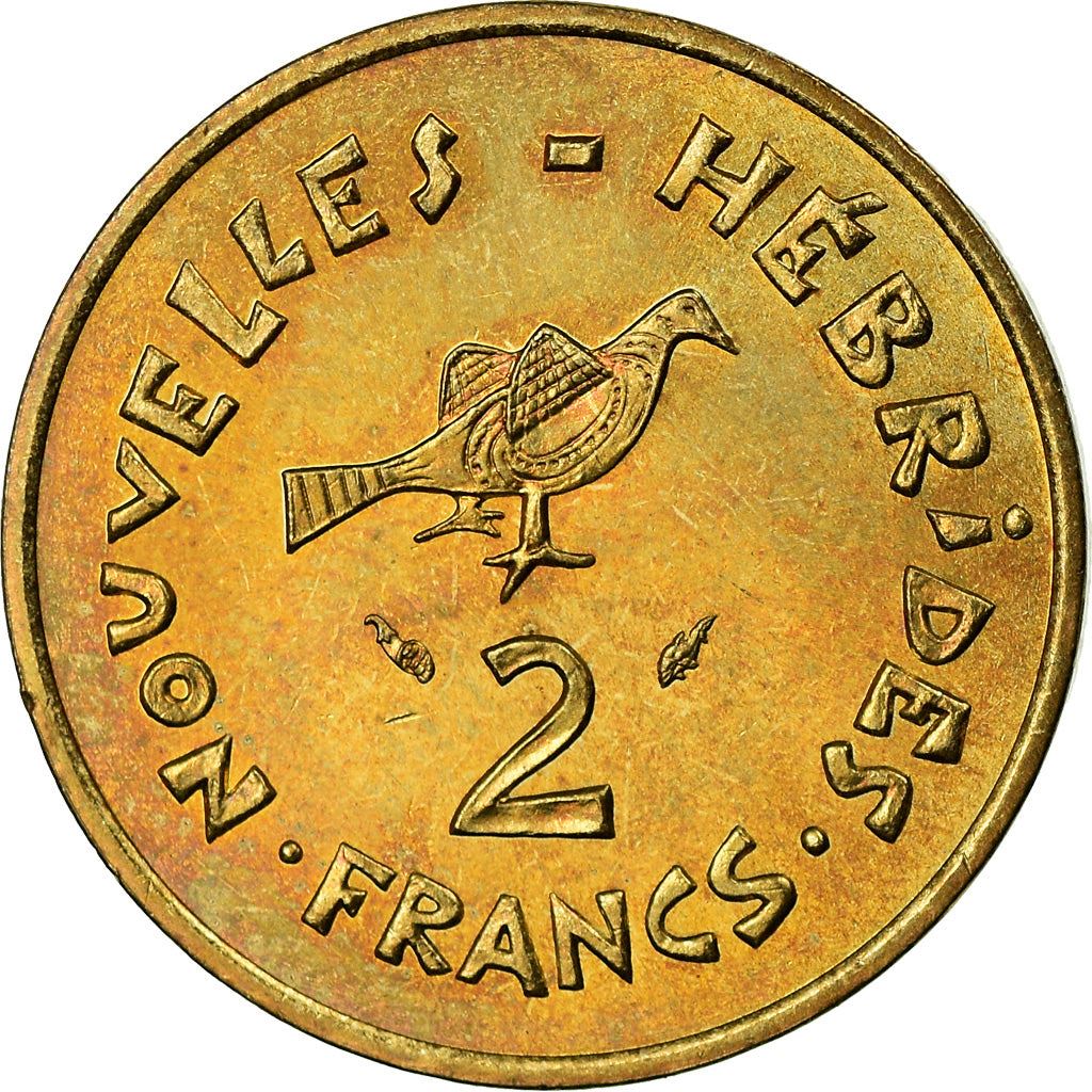 New Hebrides | 2 Francs Coin | Marianne | Frigate Bird | Km:5.2 | 1973 - 1979