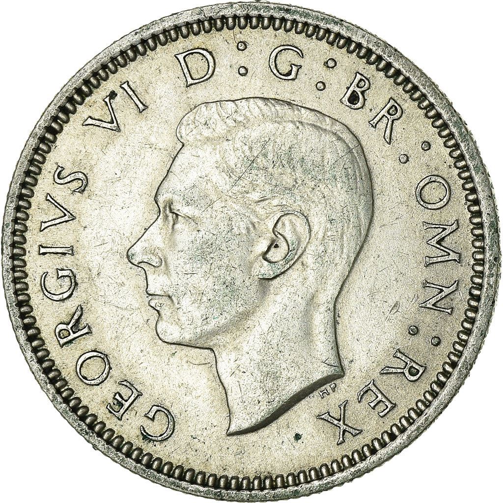 United Kingdom | 6 Pence Coin | George VI | KM:852 | 1937 - 1946