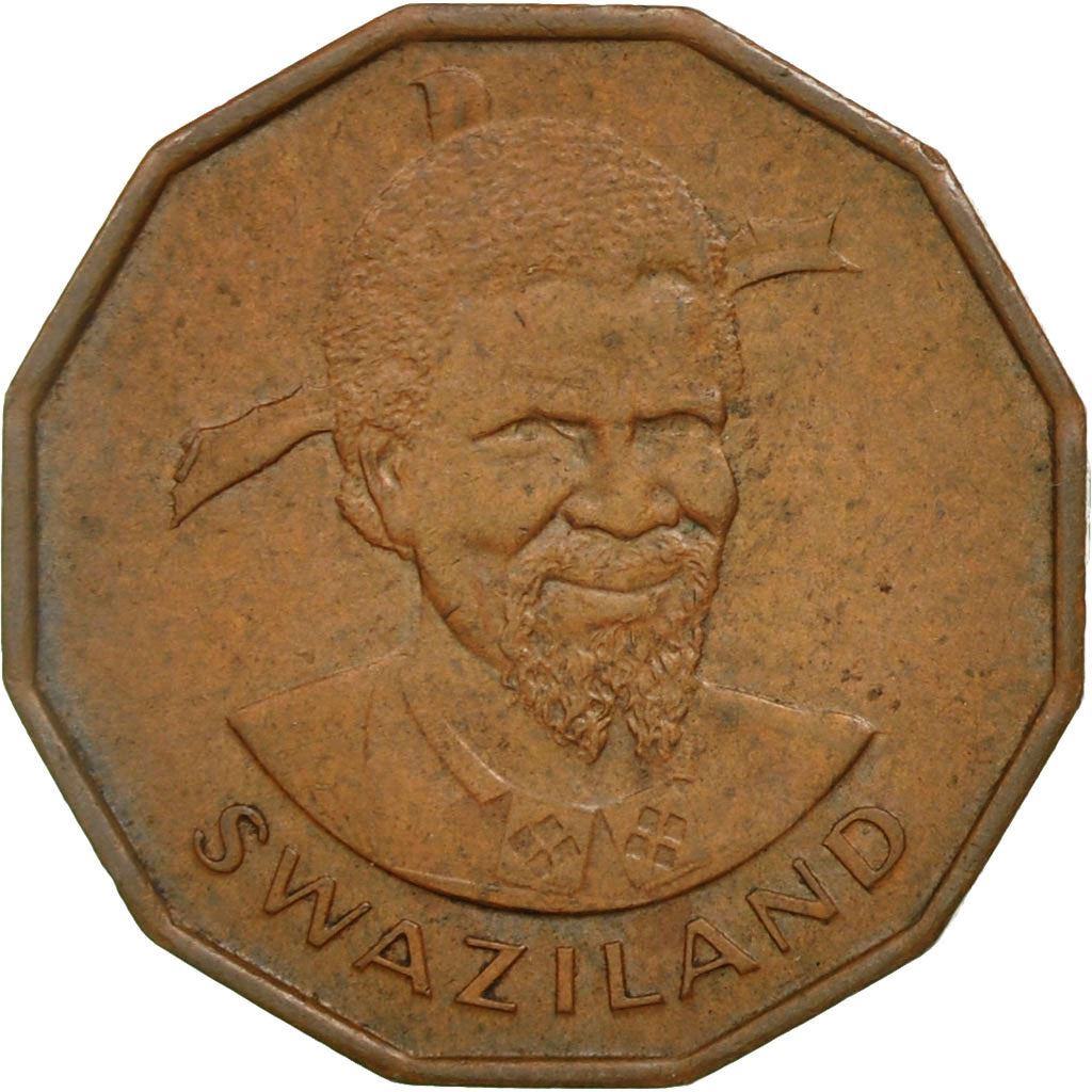 Eswatini | 1 Cent Coin | King Sobhuza II | Pineapple | KM7 | 1974 - 1983