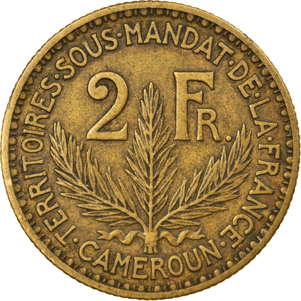 French Cameroon | 2 Francs Coin | Marianne | Phrygian Cap | Km:3 | 1924 - 1925
