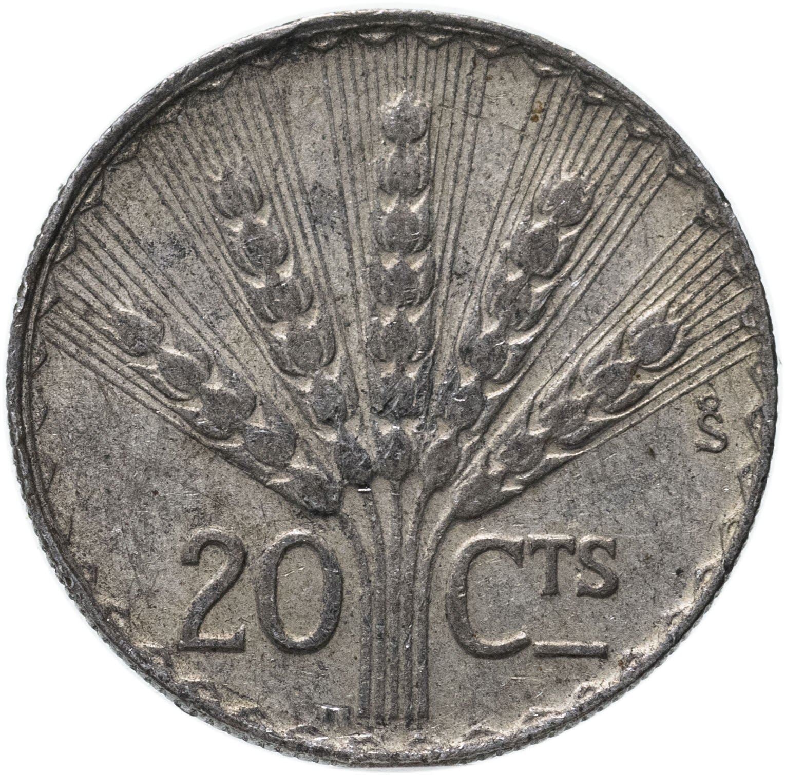 Uruguay | 20 Centesimos Coin | Laureate Head | KM29 | 1942