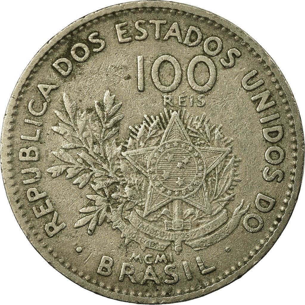 Brazil | 100 Reis Coin | Liberty | Km:503 | 1901