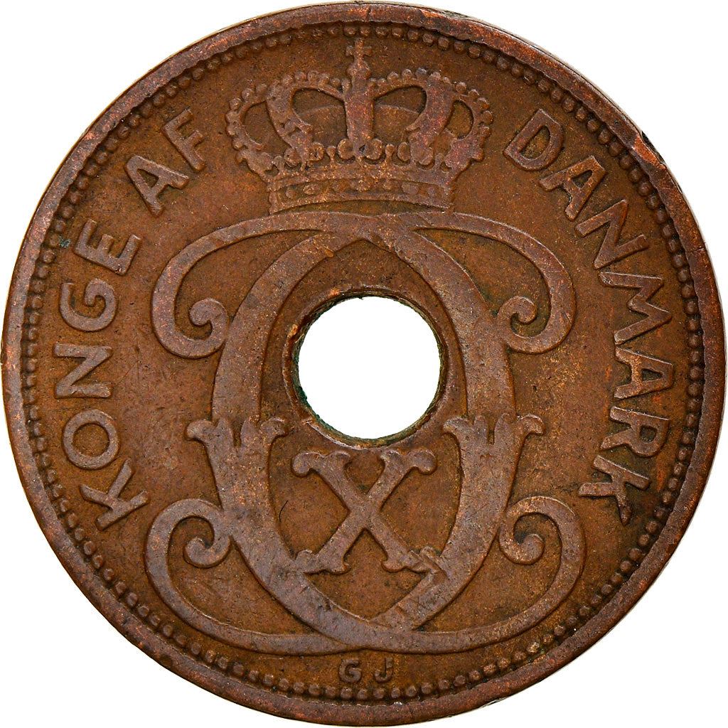 Denmark | 2 Ore Coin | Monogram | Km:827 | 1926 - 1940