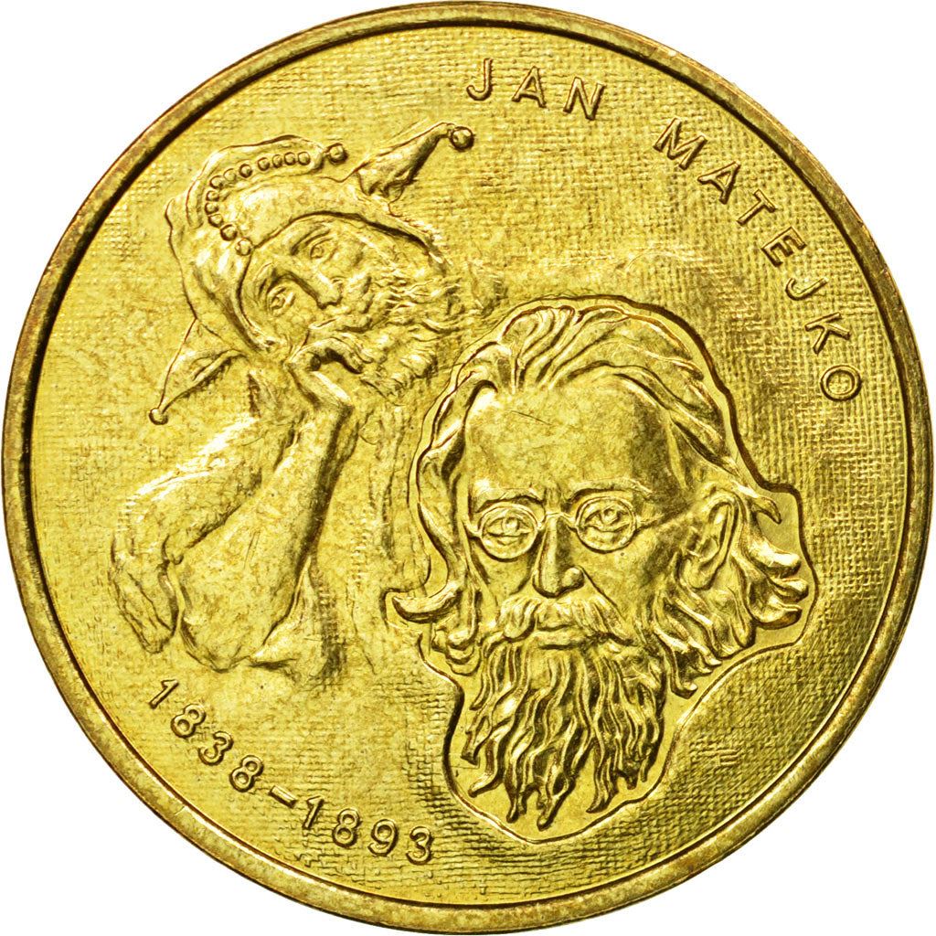 Poland | 2 Zlotys Coin | Jan Matejko | Y:444 | 2002