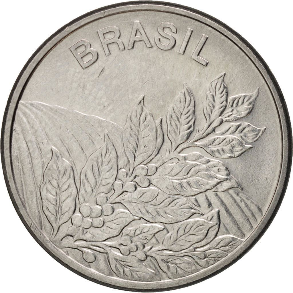 Brazil | 5 Cruzeiros Coin | Coffee plant | Km:591 | 1980 - 1984