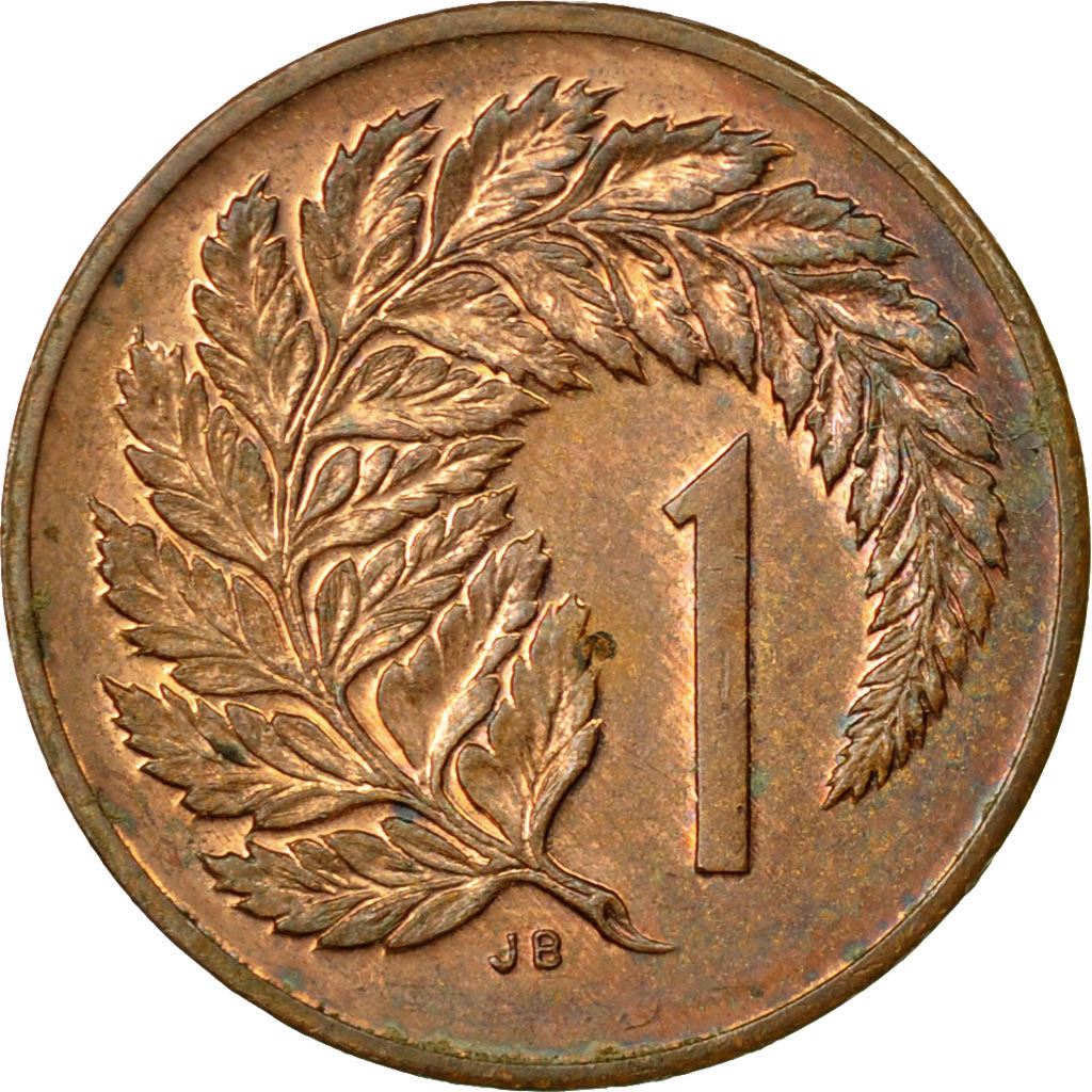 New Zealand | 1 Cent Coin | Elizabeth II | Silver Fern | Km:58 | 1986 - 1988