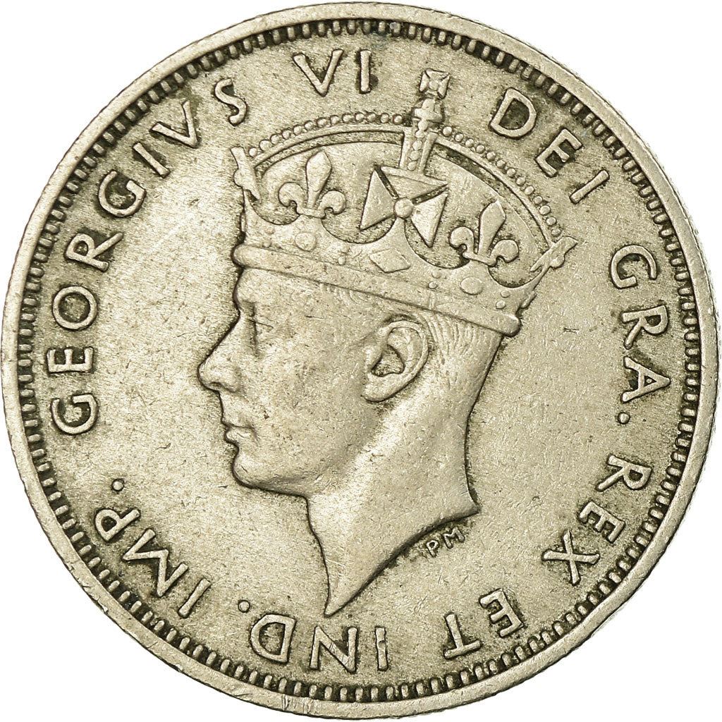 Cyprus 1 Shilling Coin | King George V | Heraldic Lions | KM27 | 1947