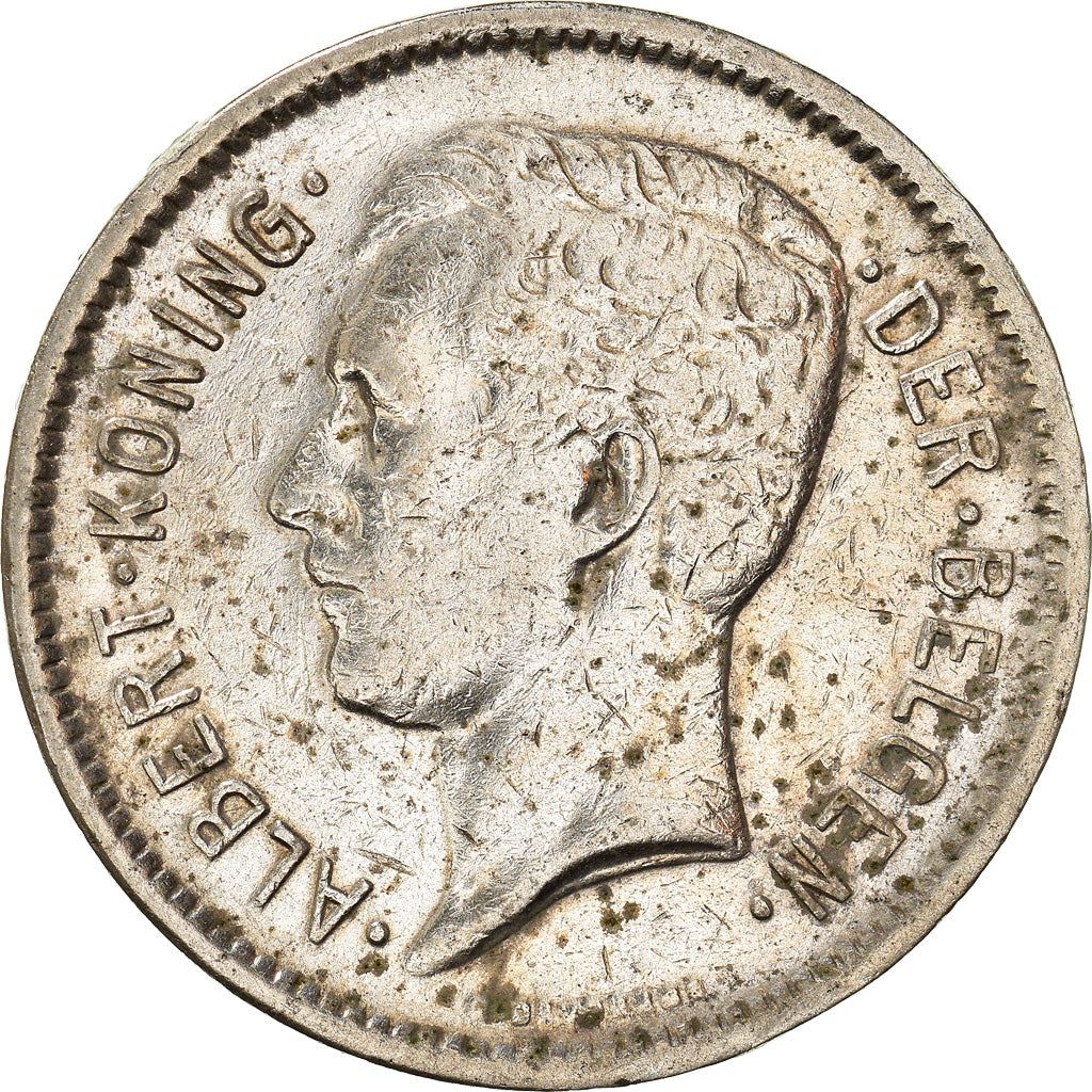 Belgian 1 Belga / 5 Francs Coin | Albert I Belgie | Star | Olive | KM98 | 1930 - 1933