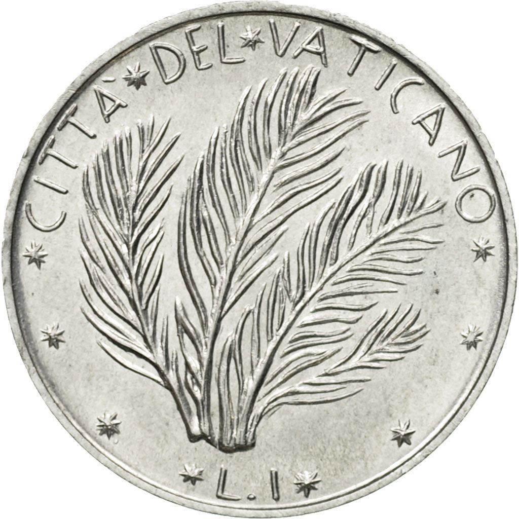 Vatican City | 1 Lira Coin | FAO | Aluminium | KM:116 | 1970-1977