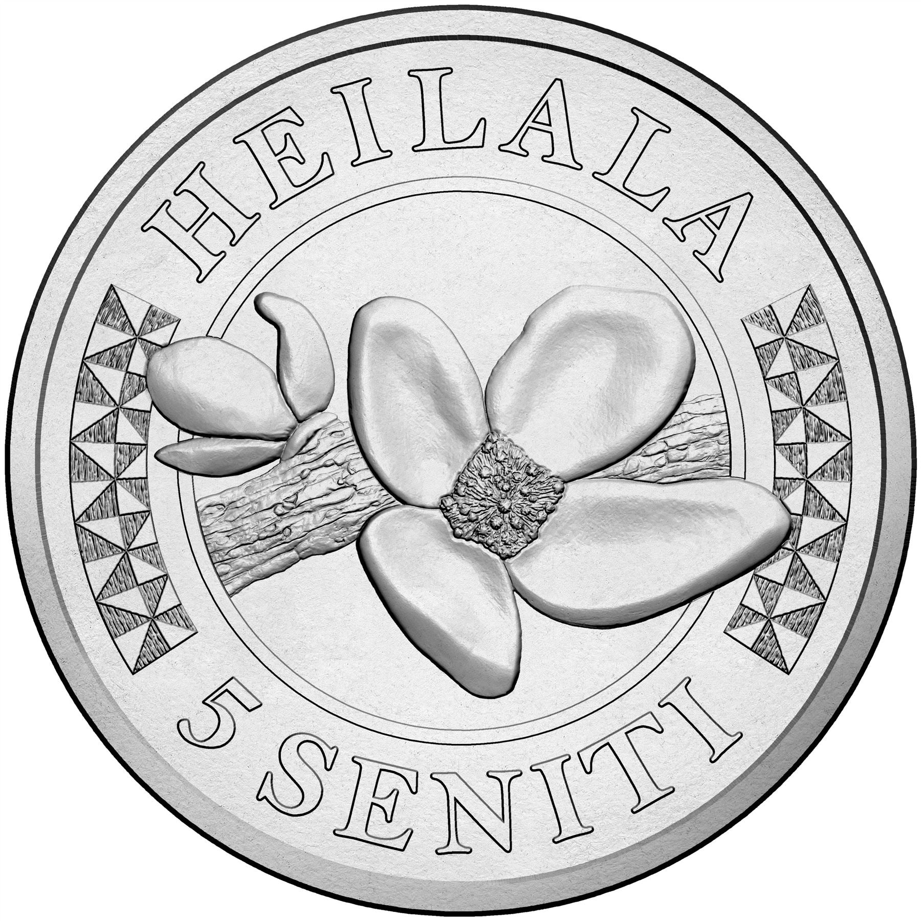 Tonga | 5 Seniti Coin | King Topou VI | Heilala Flower | KM:226 | 2015