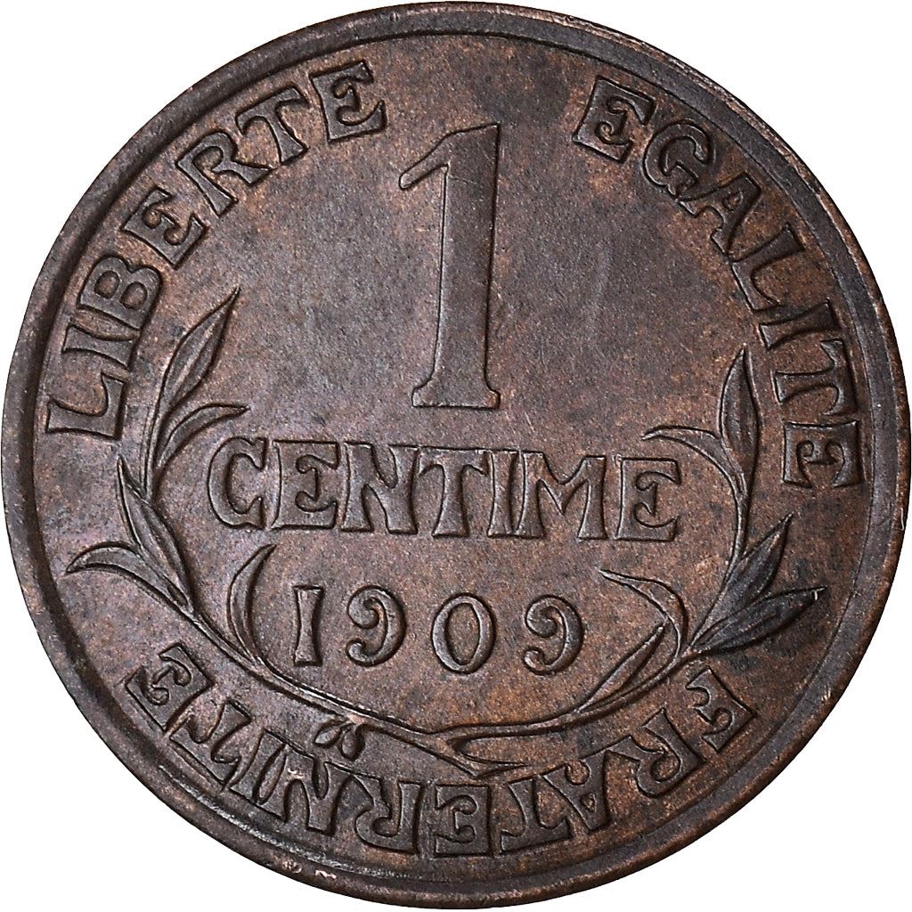 French 1 Centime Coin | Third Republic | KM840 | France | 1898 - 1920