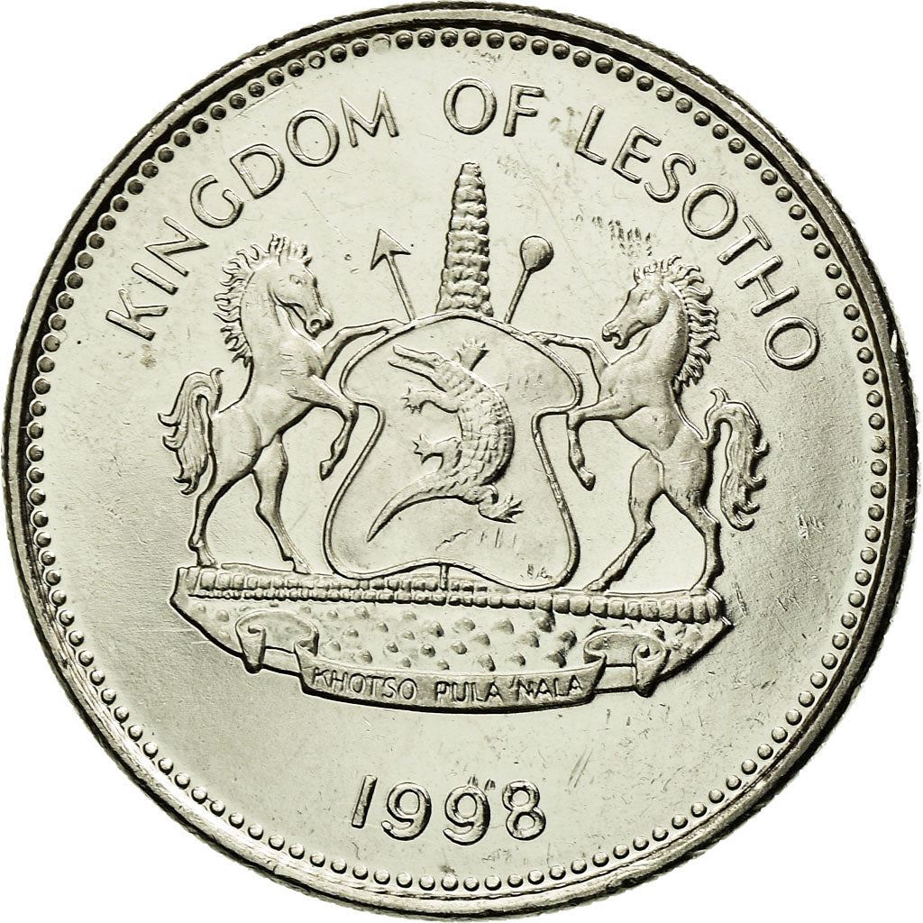 Lesotho | 2 Maloti Coin | Maize plants | Km:58 | 1996 - 2018