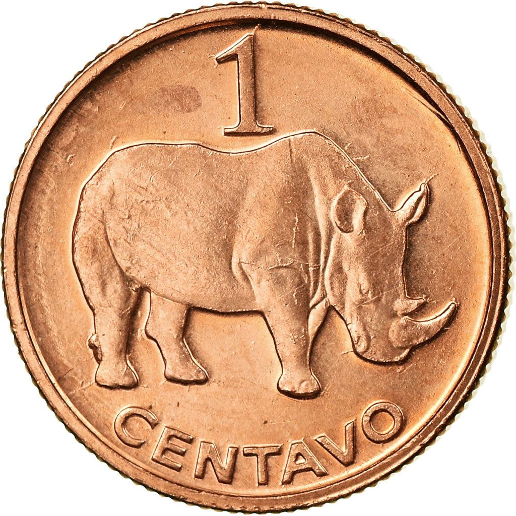 Mozambique 1 Centavo Coin | Rhinoceros | KM132 | 2006