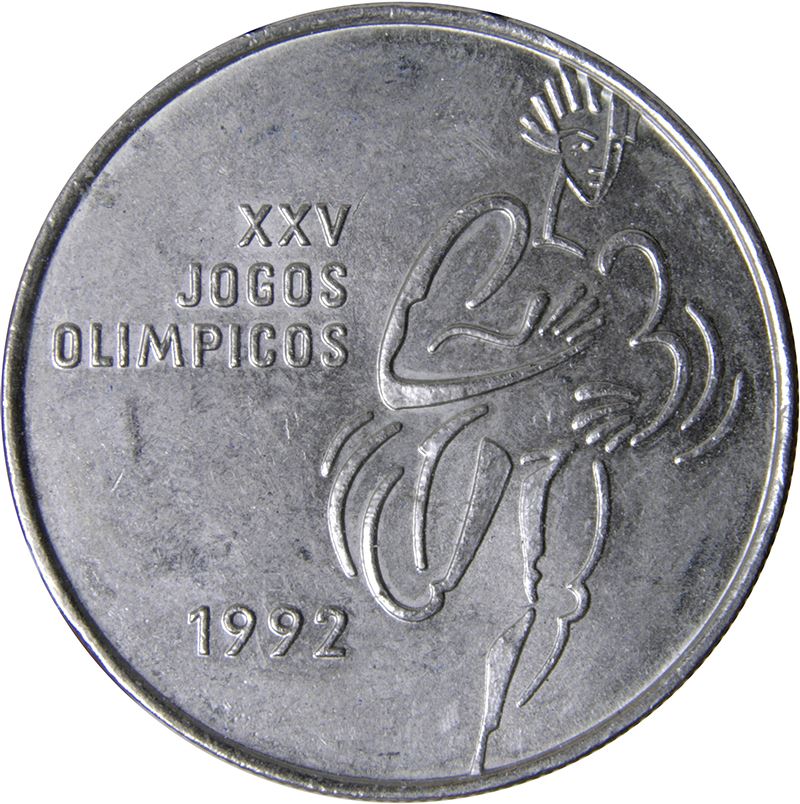 Portugal | 200 Escudos Coin | XXV Olympic Games | Runner | KM662 | 1992