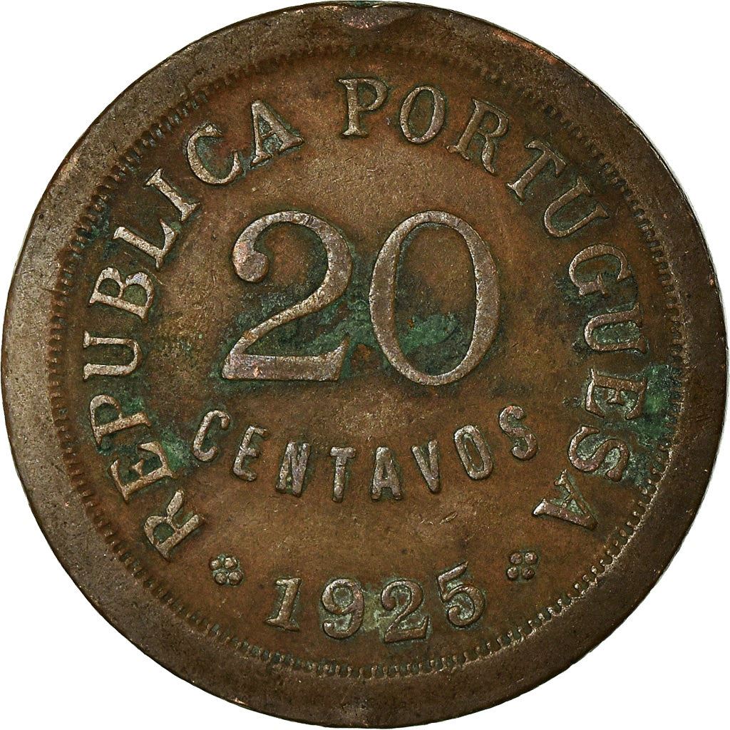 Portogallo | Moneta da 20 centavos | Bronzo | Km:574 | 1924 - 1925