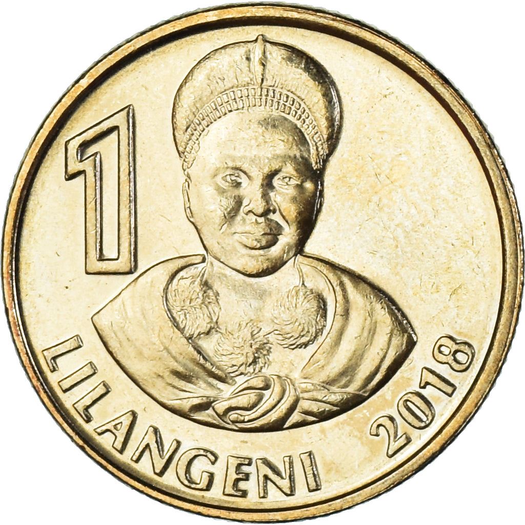 Kingdom of Eswatini | 1 Lilangeni Coin | King Mswati III | Native Woman | Km:72 | 2018 - 2021
