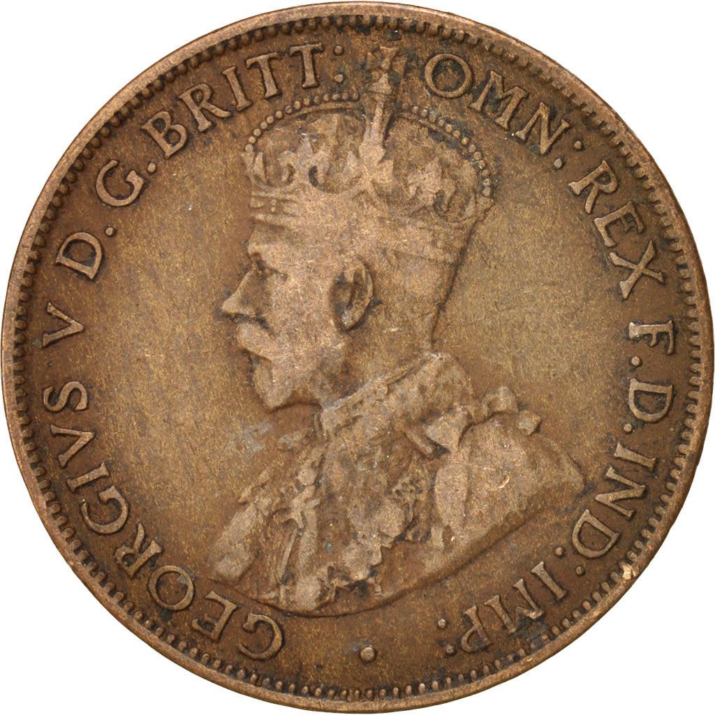 Australia | 1/2 Penny Coin | George V | Km:22 | 1911 - 1936