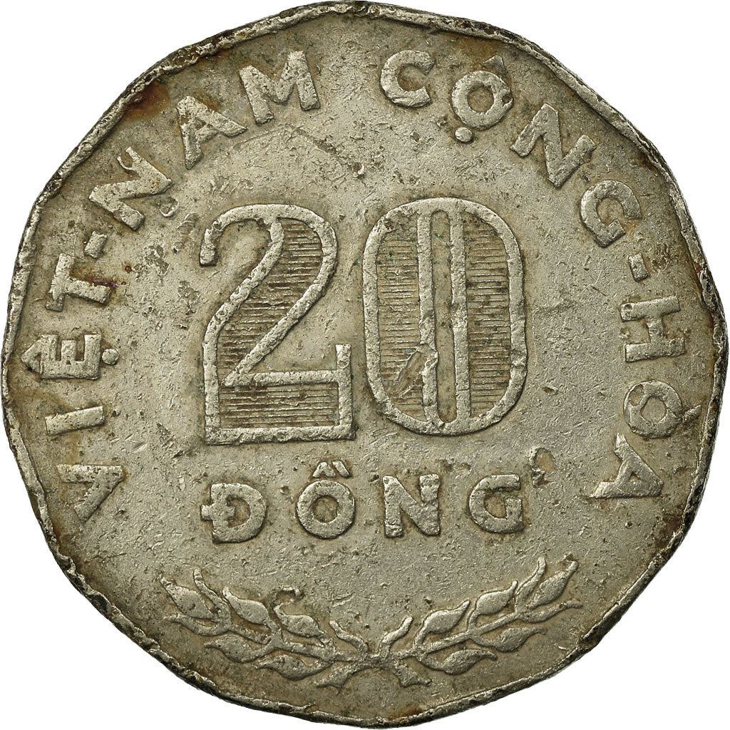 South Vietnam | 20 Dong Coin | Farmer | Km:10 | 1968