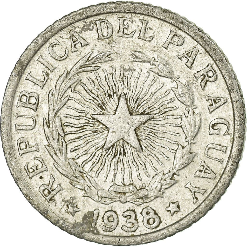 Paraguay | 1 Peso Coin | Sello Nacional | KM:16 | 1938
