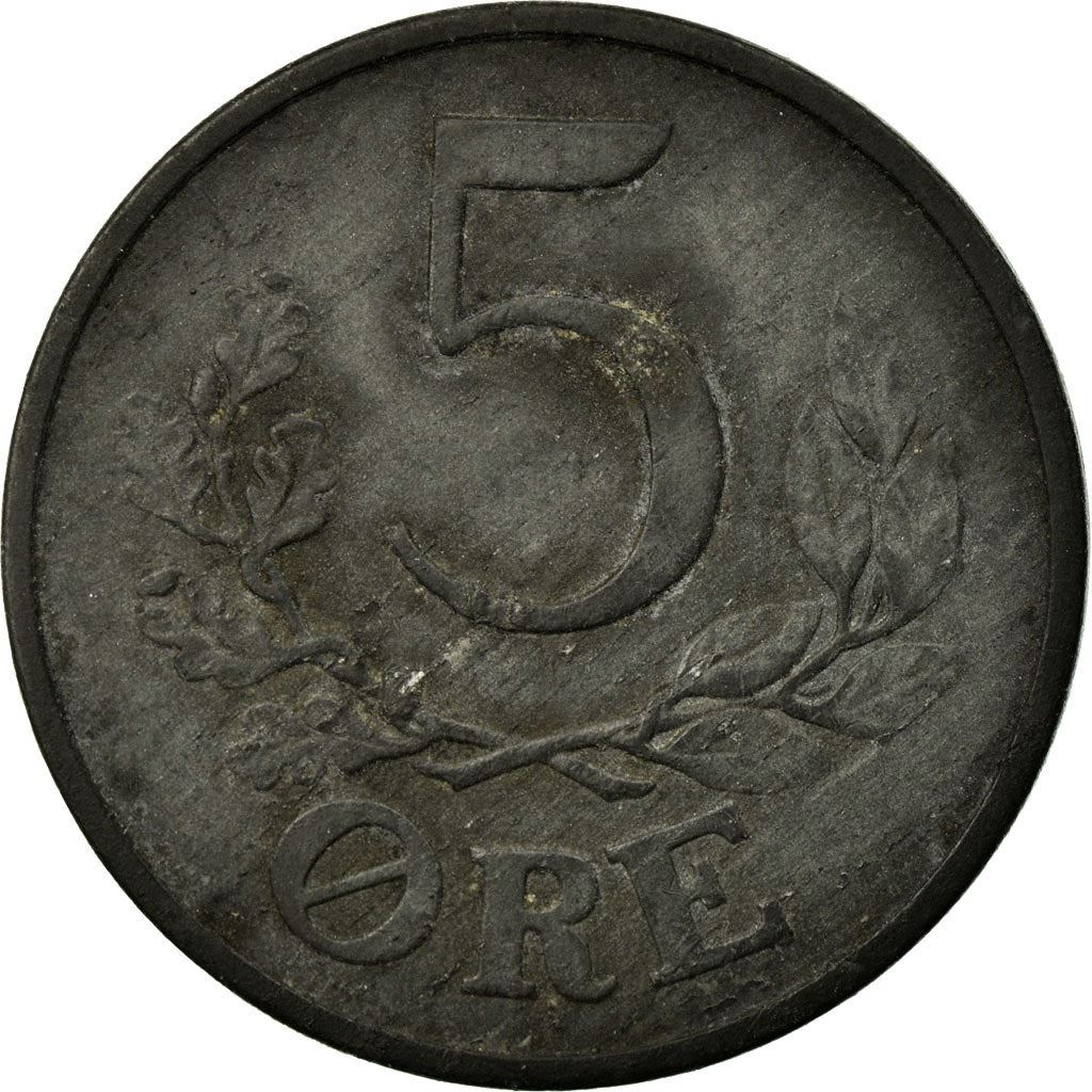 Denmark | 5 Ore Coin | Monogram | Km:834A | 1942 - 1945