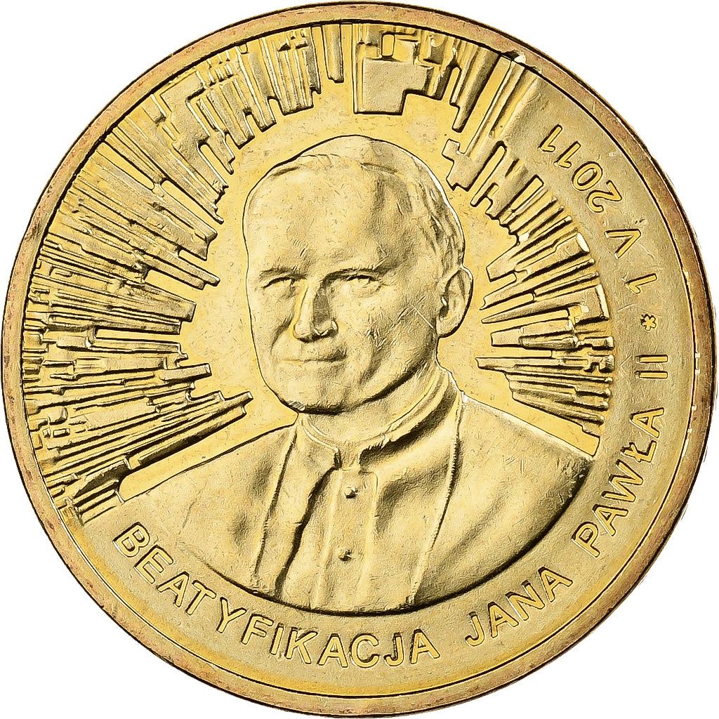 Poland | 2 Zlotys Coin | John Paul II | Y:772 | 2011
