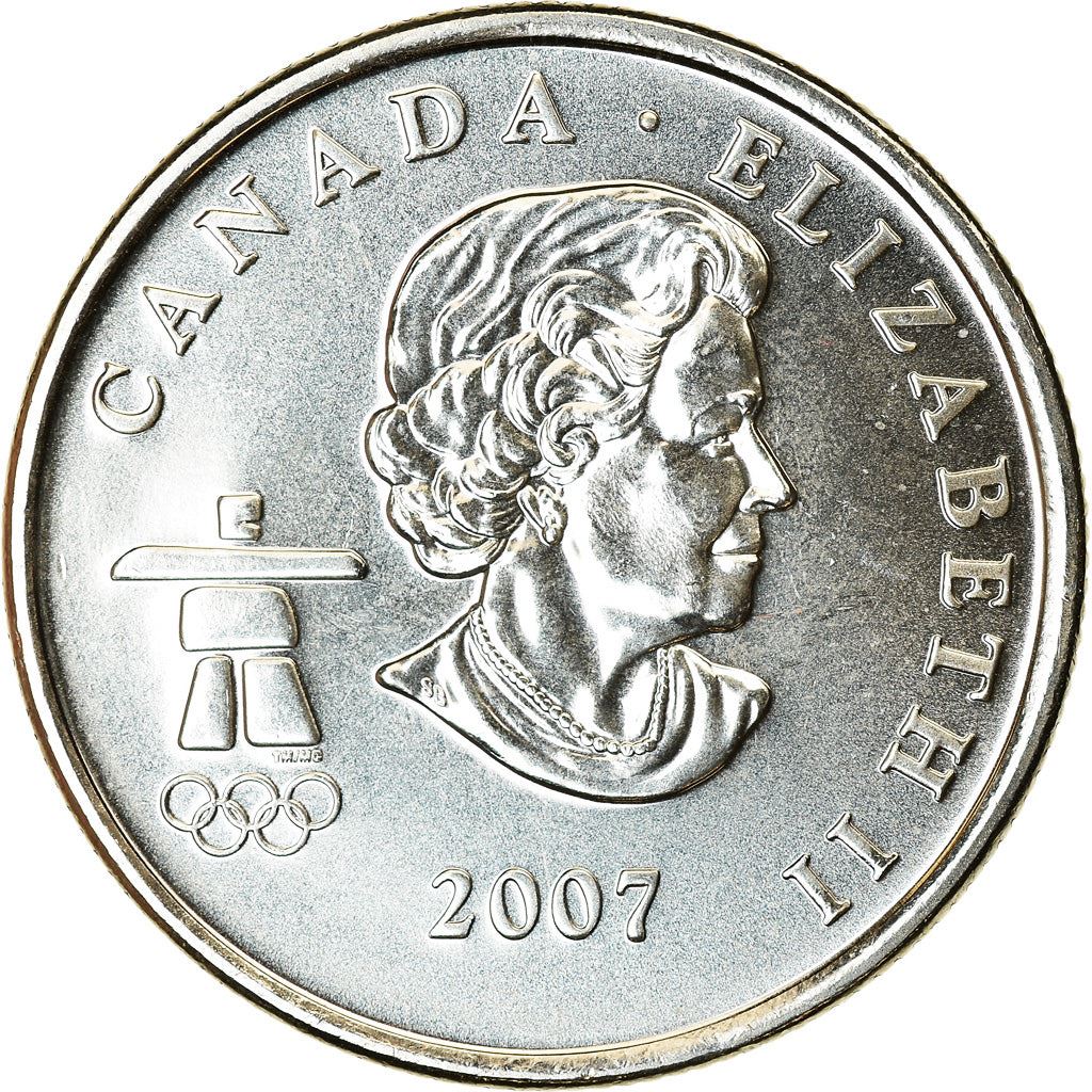 Canadá | Moneda de 25 centavos | Acero niquelado | Hockey sobre hielo | KM:683 | 2007