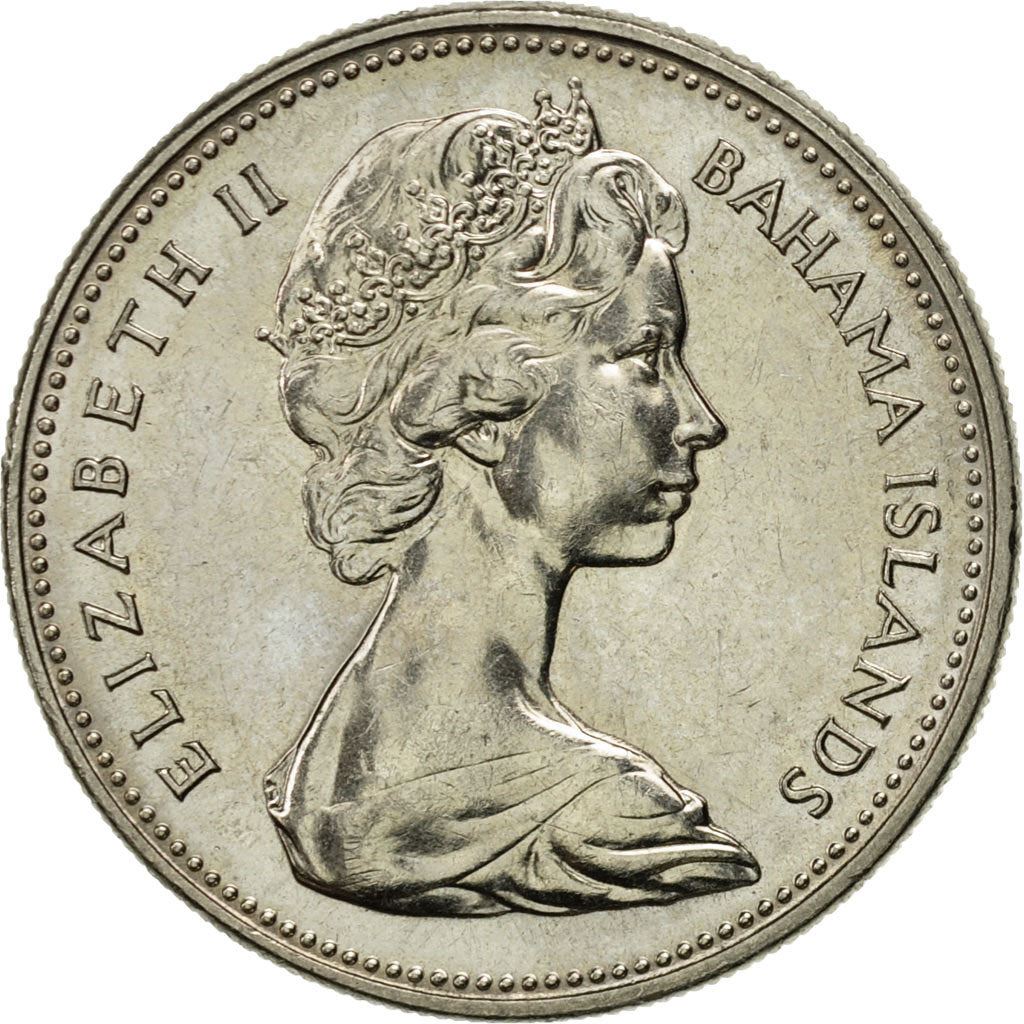 The Bahamas | 25 Cents Coin | Sailboat | Km:6 | 1966 - 1970