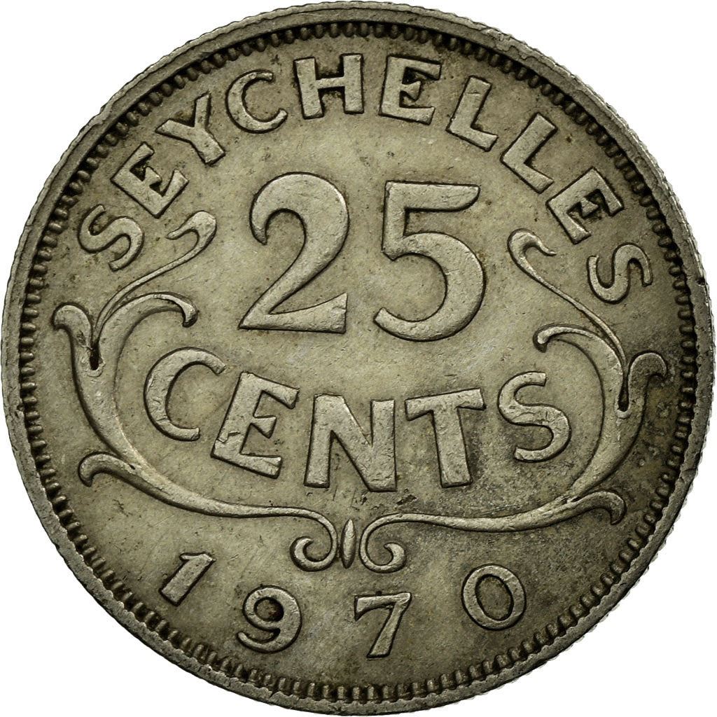 Seychelles | 25 Cents Coin | Elizabeth II | Km:11 | 1954 - 1974