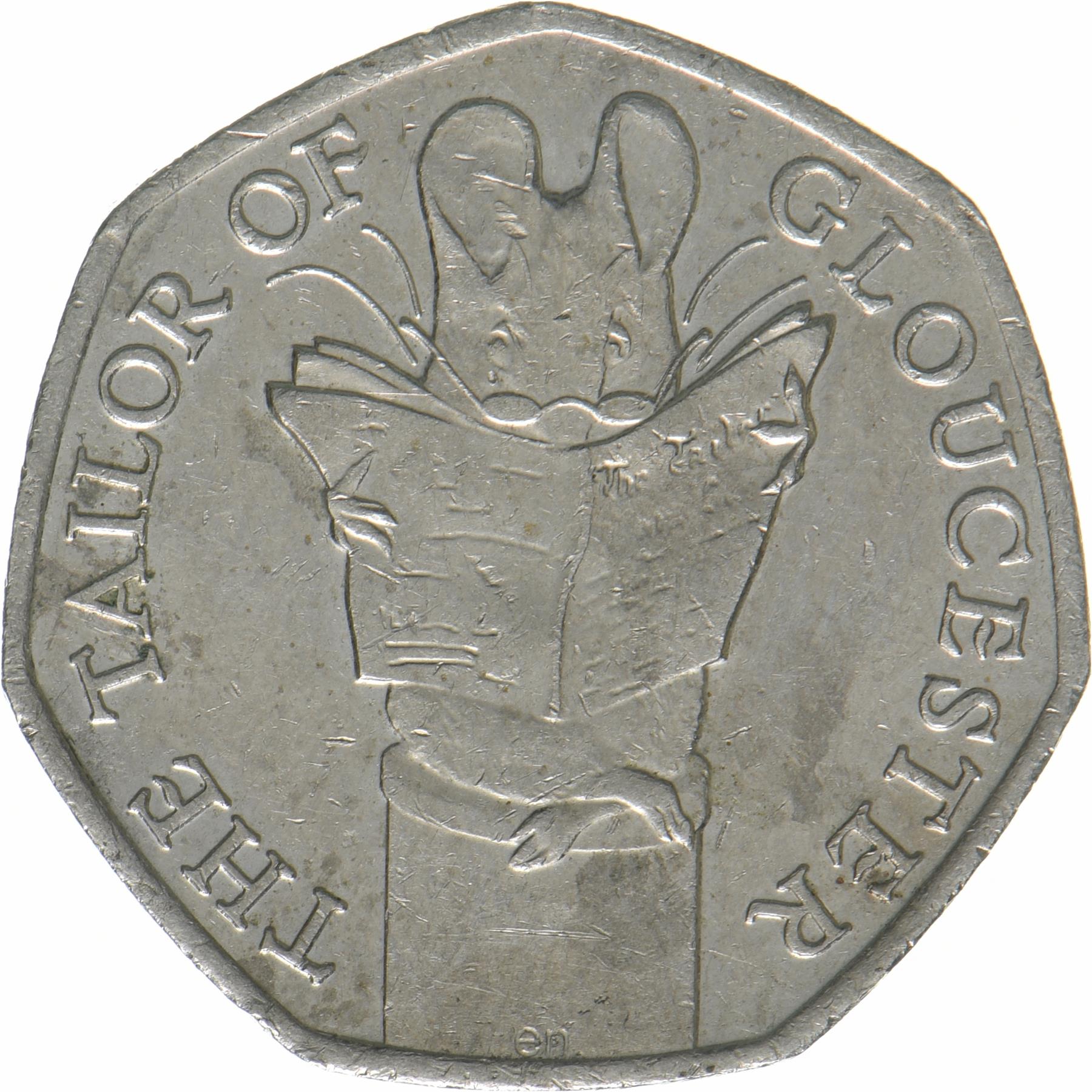 United Kingdom | 50 Pence Coin | Tailor of Gloucester | KM:1555 | 2018