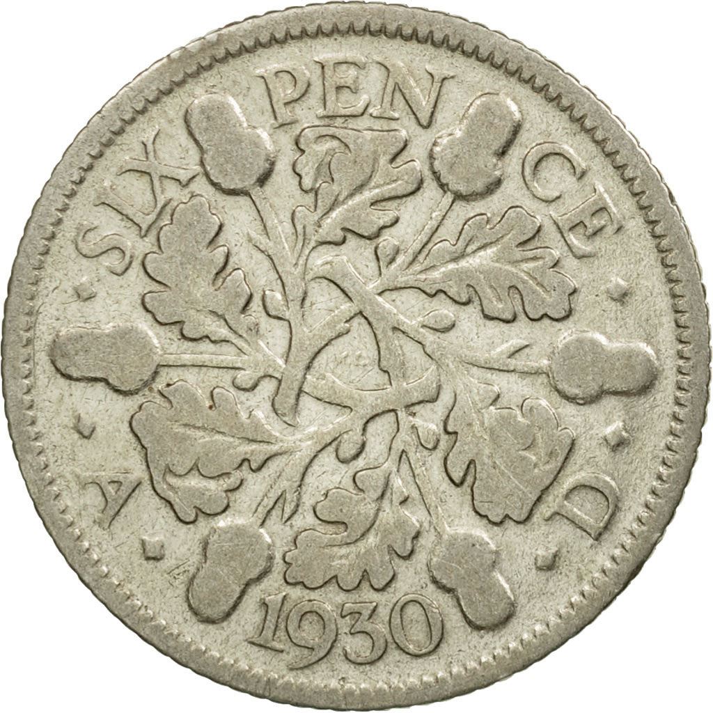 United Kingdom | 6 Pence Coin | George V | KM:832 | 1927 - 1936