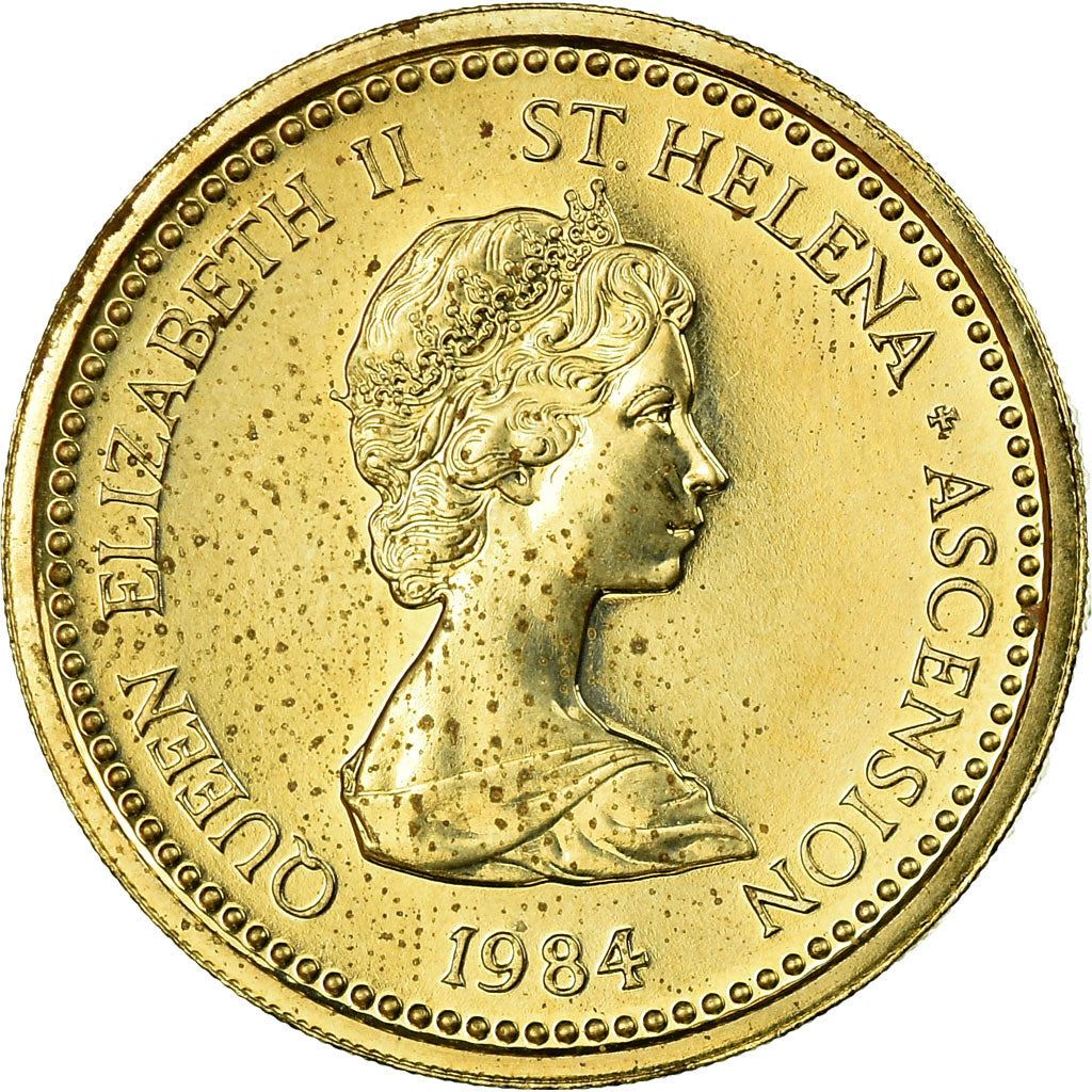 Santa Elena y Ascensión | Moneda de 1 Libra | Isabel II | Ave Charrán Sooty | Km:6 | 1984