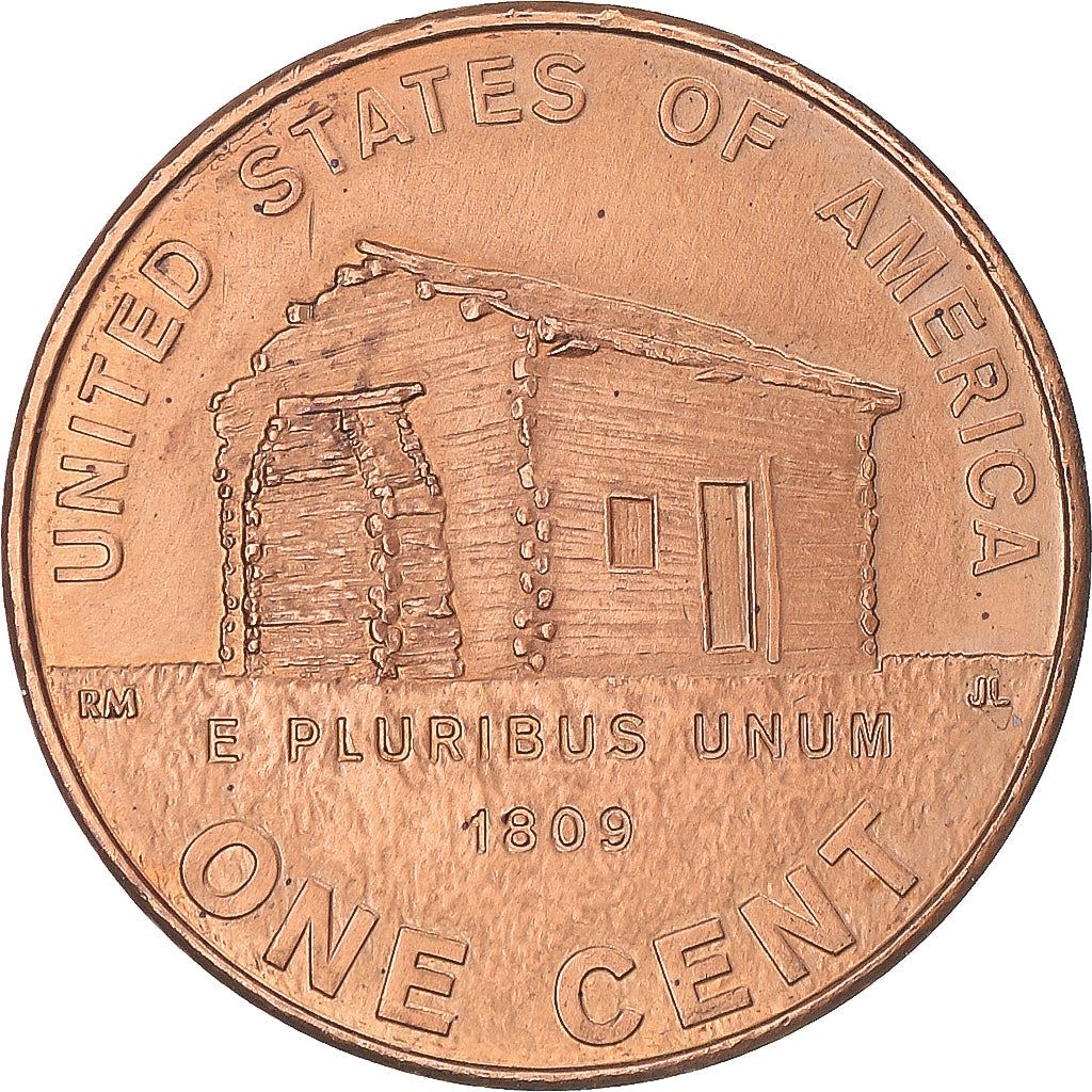 United States | 1 Cent Coin | Log Cabin | Km:441 | 2009