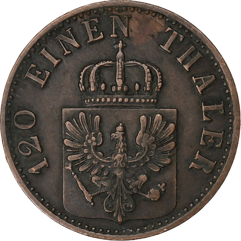 Kingdom Of Prussia | 3 Pfennigs Coin | William I | Km:482 | 1861 - 1873