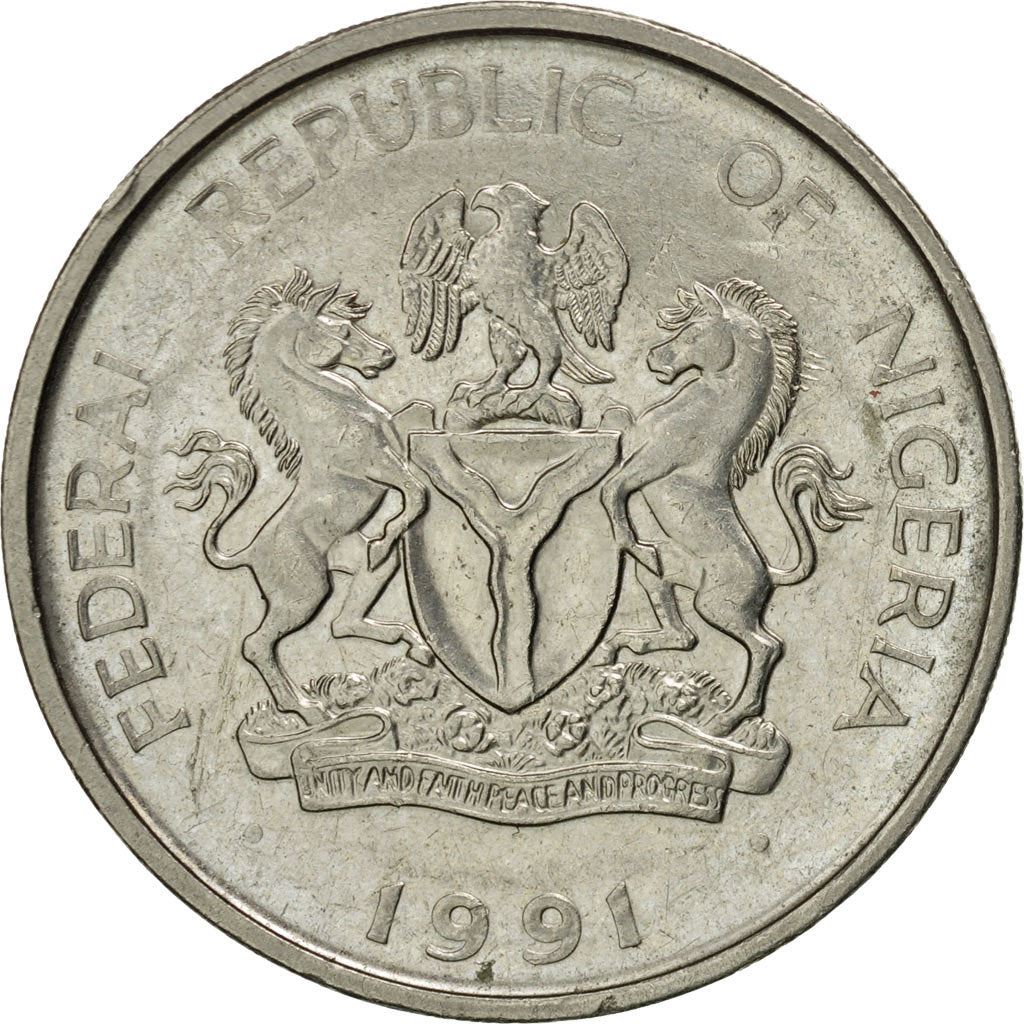 Nigeria | 1 Naira Coin | Herbert Macaulay | Km:14 | 1991 - 1993