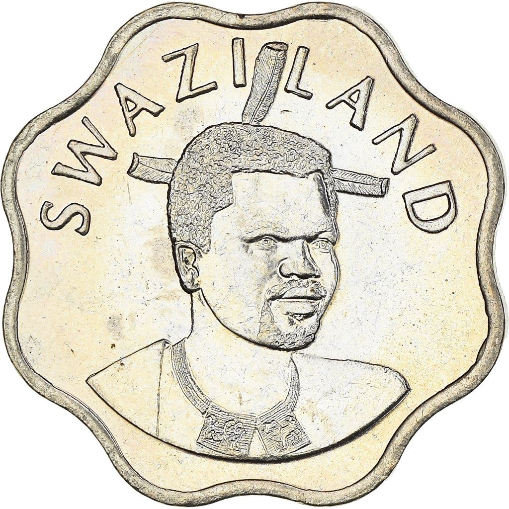 Eswatini 10 Cents Coin | King Mswati III | Sugar Cane | KM49 | 1995 - 2009